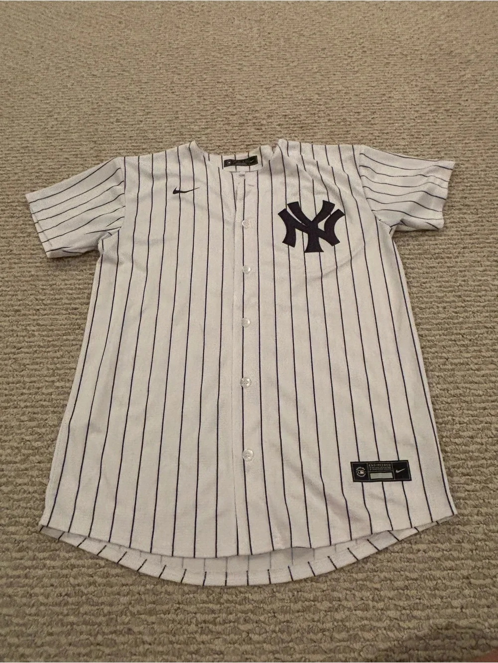Nike New York Yankees Youth Kids XL 99 Aaron Judge White Jersey MLB